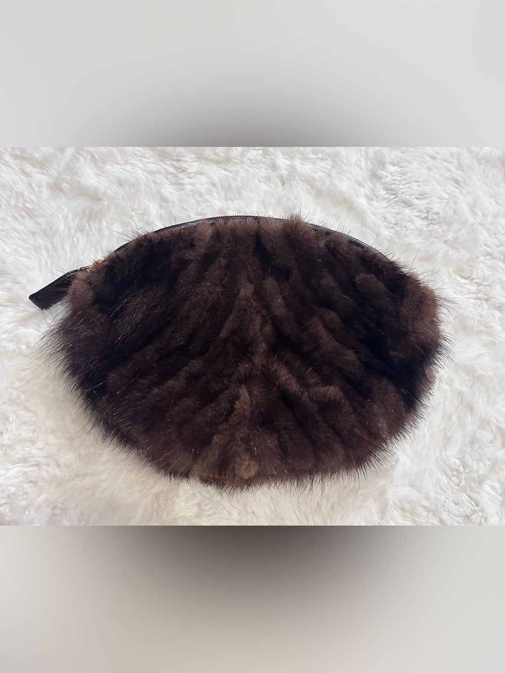 Paolo Masi Brown Fur Clutch